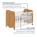 Ver imagem 7 de Berço Mini Cama 132,4x72,5 100% MDF Nuvem Branco/Amadeirado