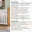 Ver mais imagens de Berço Mini Cama 132,4x72,5 100% MDF Nuvem Branco/Amadeirado