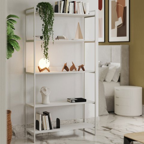 Estante Industrial Multiuso Guaecá 180x95 Branco