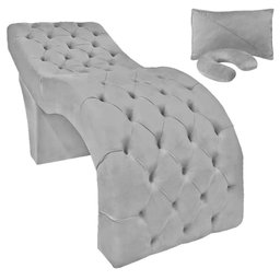 Maca Estofada para Estúdio Tattoo Estética + Brinde Almofadas Veludo Cinza Claro SOFA STORE - 1