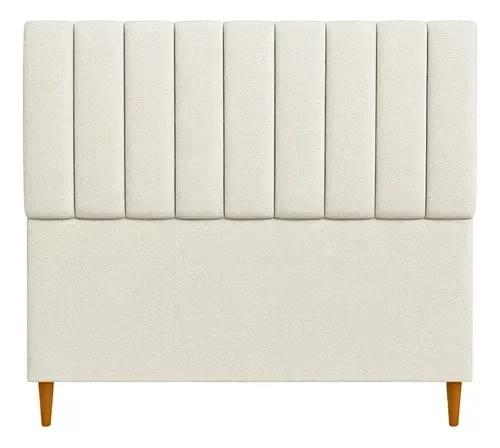 Cabeceira de Cama Box Carla Casal 140 Cm Suede Porcelana do Lar Móveis e Decoração