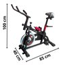 Bicicleta Ergométrica Spinning Profissional Mecânica 8 Kg Suporta 120 Kg Importway Iwbes-8 - 2