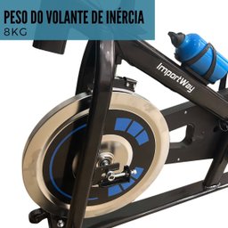 Bicicleta Ergométrica Spinning Profissional Mecânica 8 Kg Suporta 120 Kg Importway Iwbes-8 - 3