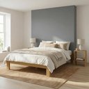 Ver imagem 1 de Cama Casal Turca em Madeira Maciça Reforçada Nogueira