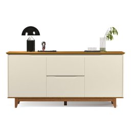 Buffet Flow 2 Portas Offwhite/freijó - 4