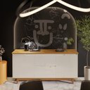 Ver imagem 1 de Buffet Flow 2 Portas Offwhite/freijó
