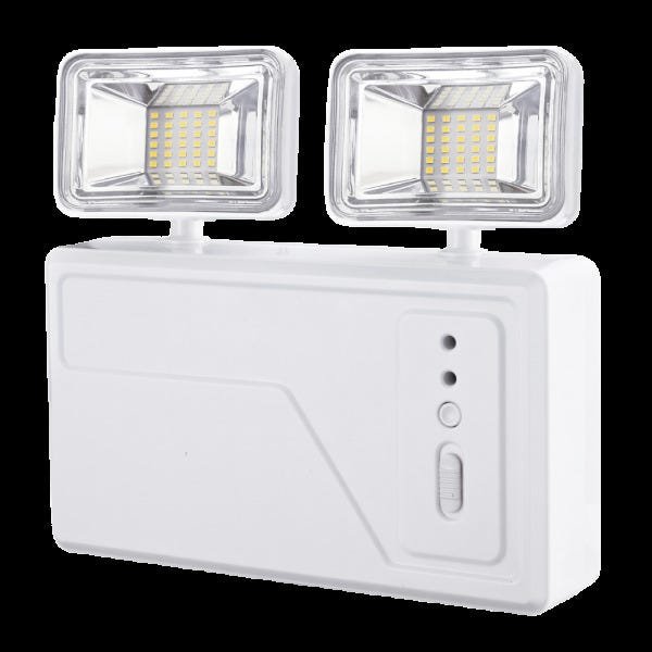 Luminária Bloco Emergência LED 3000 Lumens 2 Faróis Blumenau - 1