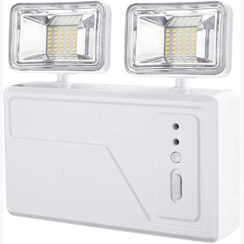 Luminária Bloco Emergência Led 3000 Lumens 2 Faróis Blumenau