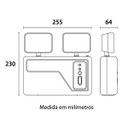 Ver imagem 3 de Luminária Bloco Emergência Led 3000 Lumens 2 Faróis Blumenau