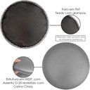 Ver imagem 5 de Assento Redondo Banqueta Cadeira Estofados Poltronas H02 Corino Cinza 39 cm - Lyam Decor Assento 39