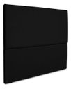 Ver imagem 3 de Cabeceira Cama Box Organica Casal 140cm Luna Suede C/frame Preto