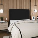 Ver imagem 2 de Cabeceira Cama Box Organica Casal 140cm Luna Suede C/frame Preto