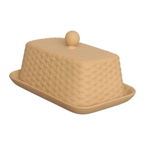 Manteigueira Porcelana Estilo Rattan 17cm Hauskraft