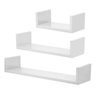 Kit 3 Peças de Prateleiras MDF, Multiuso, para Sua Casa, Aéreo de Parede na Cor Branca - 2