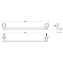 Ver imagem 2 de Porta Toalha em Barra Branco ABS Attic Lorenzetti