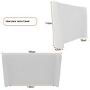 Ver imagem 4 de Cama Japonesa com Cabeceira Corea Seo Casal Bouclé Off White - Sallar Home