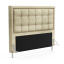 Ver imagem 1 de Cabeceira Taurus 160 para Cama Queen A-017 Couro Bege Aradecor