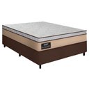 Ver imagem 1 de Cama Box Casal Gazin Colchão Molas Ensacadas 138x188x62cm Maximus Bege/marrom
