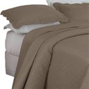 Ver imagem 1 de Colcha Casal Padrão Bella Dupla Face 03 Peças Marrom 100% Poliéster