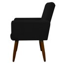 Ver imagem 3 de Poltrona Decorativa Nina Cadeira Escritório Recepção Brunaldi:preto