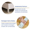 Ver imagem 7 de Cama Casal 100% MDF BP 120x144,5cm Roma Branco