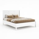 Ver imagem 4 de Cama Casal 100% MDF BP 120x144,5cm Roma Branco