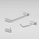 Ver imagem 2 de Kit de Acessórios para Banheiro Escovado 3 Peças 2030tr Grego Metal