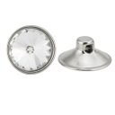 Ver imagem 1 de 10 Botões Capitonê Strass Tipo Cristal para Estofados Sofá, Cabeceira, Poltrona - Prata