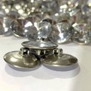 Ver imagem 5 de 10 Botões Capitonê Strass Tipo Cristal para Estofados Sofá, Cabeceira, Poltrona - Prata