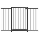 Ver imagem 1 de GRADE PORTÃO PET BEBÊ DIVISOR AMBIENTE 70 A 130 CM PRETO