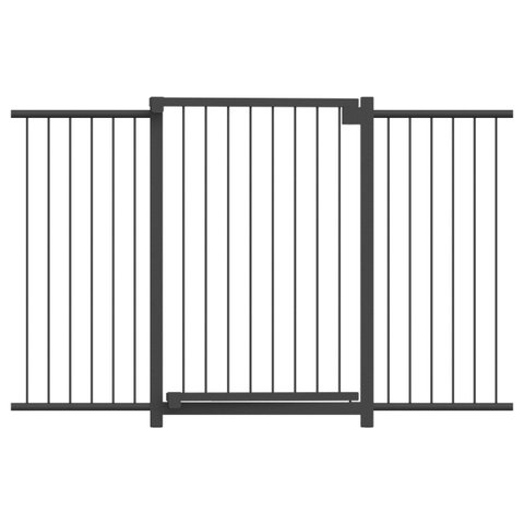 GRADE PORTÃO PET BEBÊ DIVISOR AMBIENTE 70 A 130 CM PRETO