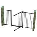 Ver imagem 2 de GRADE PORTÃO PET BEBÊ DIVISOR AMBIENTE 70 A 130 CM PRETO