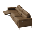 Ver imagem 5 de Sofá 4 Lugares Los Angeles Reclinável Elétrico 3,20m em Couro:nozes