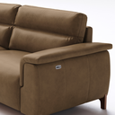 Ver imagem 4 de Sofá 4 Lugares Los Angeles Reclinável Elétrico 3,20m em Couro:nozes