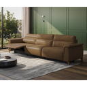 Ver imagem 2 de Sofá 4 Lugares Los Angeles Reclinável Elétrico 3,20m em Couro:nozes