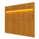 Ver imagem 5 de Painel para TV até 85 Polegadas Sole 1 Prateleira Ripado 100% MDF Naturale - Pnr Móveis