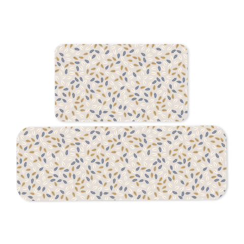 Jogo de Tapetes de Cozinha Folhinhas Capa de Almofada