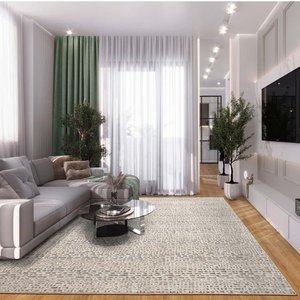 Tapete para Sala Glamour Versatil Cinza 1,50x2,00m - São Carlos