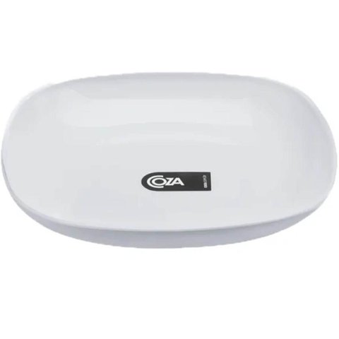 Prato Quadrado 17,2cm Branco Coza Essential Petiscos Frutas Sanduiche Mesa