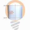 Cúpula para Abajur 25x25x20 Om Luz - Branco - 3