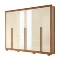 Ver imagem 3 de Guarda-Roupa Casal com Espelho 6 Portas 6 Gavetas com Pés Alpes