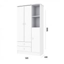 Ver imagem 3 de Quarto de Bebê Completo com Guarda-Roupa e Cômoda 376993 Espresso Móveis Branco