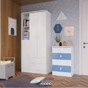 Ver imagem 1 de Quarto de Bebê Completo com Guarda-Roupa e Cômoda 376993 Espresso Móveis Branco