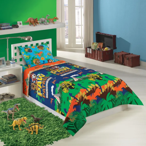 Jogo de Cama Solteiro Patrulha Canina Menino 3 Peças