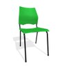 Cadeira Fixa Metal Versat Plasxtica para Escritório Escolas Recepção Verde - 1