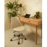 Conjunto com 2 Cadeiras Saarinen Office Nude Empório Tiffany Base em Aço Cromado - 3