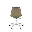 Ver imagem 2 de Conjunto com 2 Cadeiras Saarinen Office Nude Empório Tiffany Base em Aço Cromado