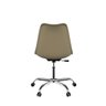 Conjunto com 2 Cadeiras Saarinen Office Nude Empório Tiffany Base em Aço Cromado - 2