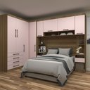 Ver imagem 1 de Quarto Modulado Casal de Canto 6 Peças 8 Portas 4 Gavetas Paris Luciane