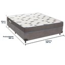 Ver imagem 3 de Cama Box Cinza e Colchão Light Espuma D33 Casal Ortobom